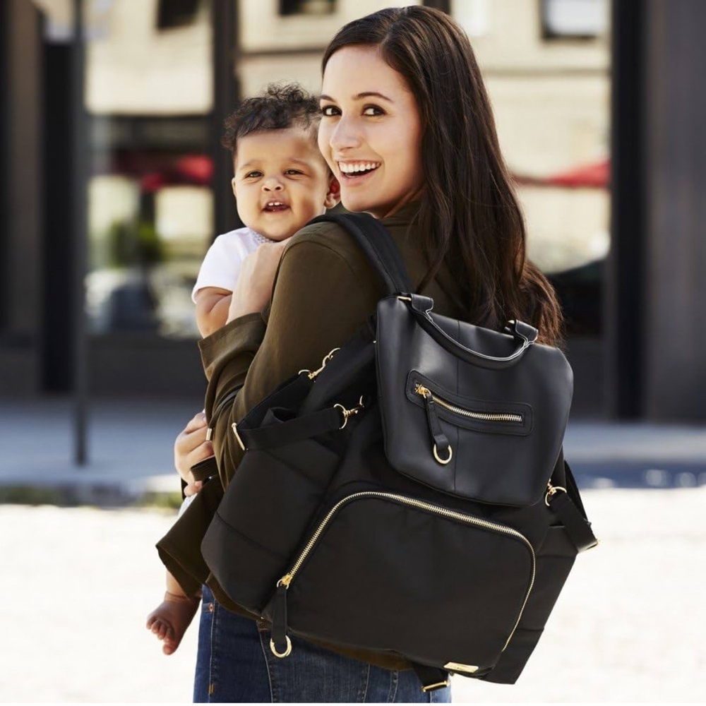 Skip Hop Black Chelsea Downtown Chic Diaper Bag